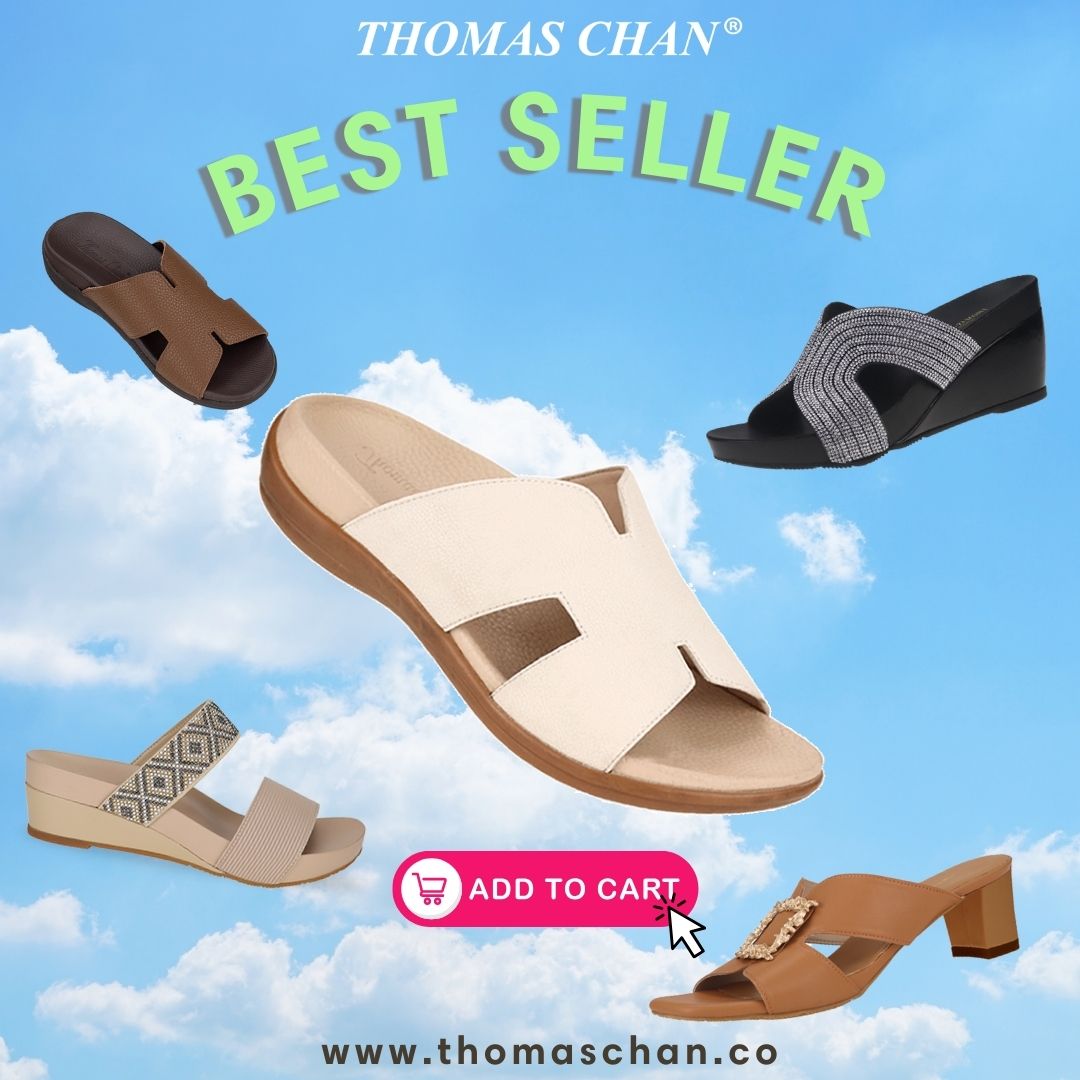 Thomas Chan Best Selling Shoes are here! H-strap flat sandals is especially the champion product you must get as the first product! This shoes is in-built with soft arch-support insole, it is a trademarked product invented by our founder Mr. Thomas