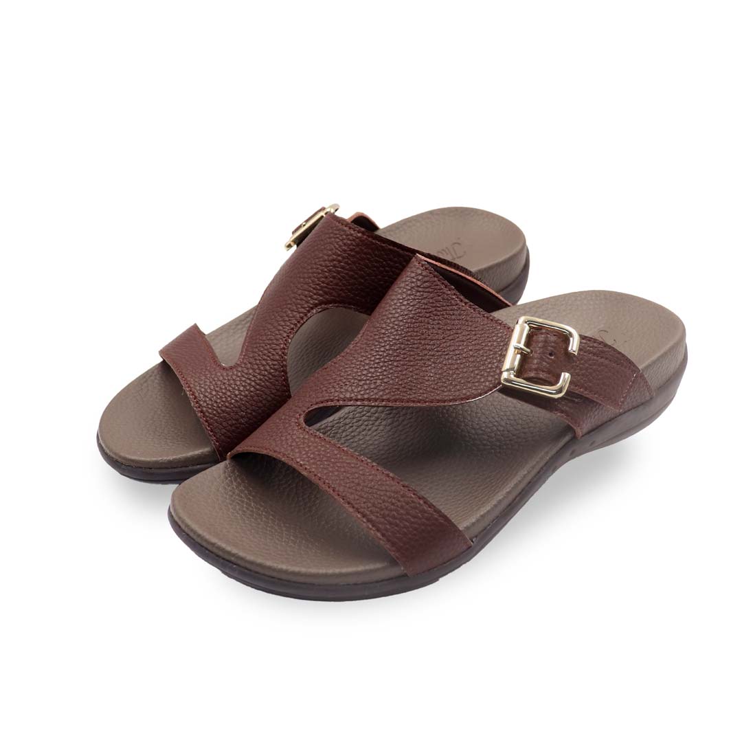 Ladies Zig Zag Buckle Sandals [Comfy Health Series]