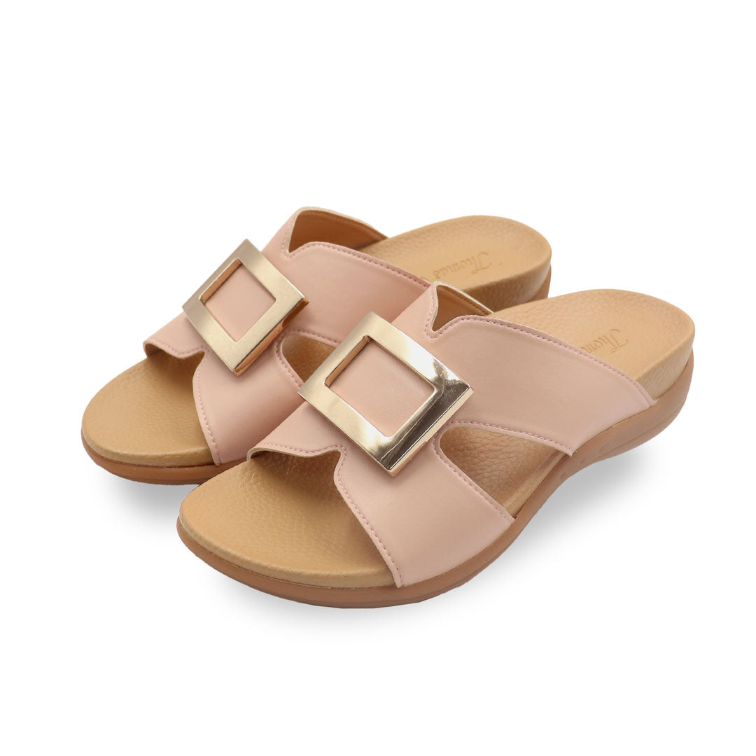 Charming Buckle Comfort Flat Sandals [Comfy Health Series]