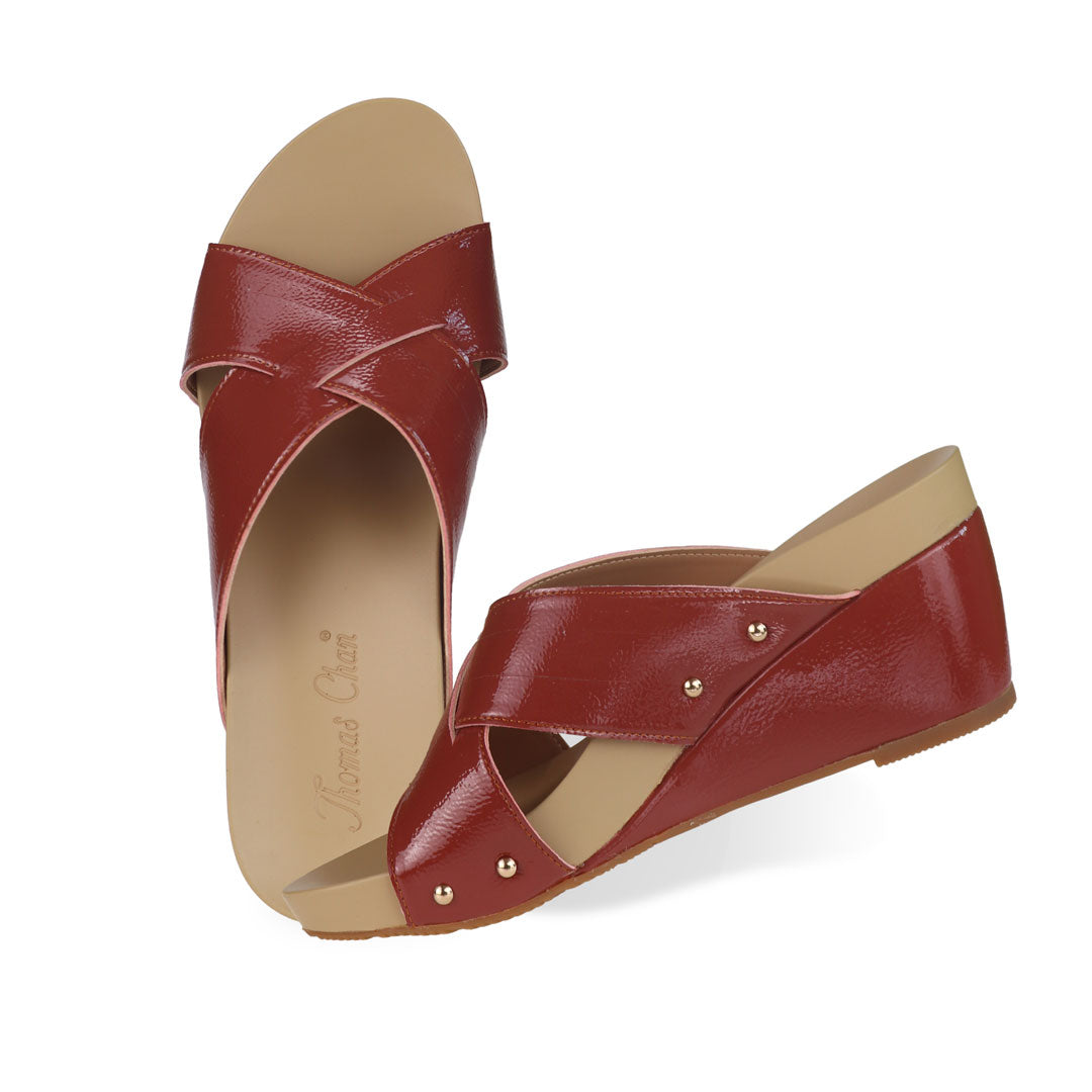 Minimalist Cross Strap Wedges [ODD SIZES LEFT]