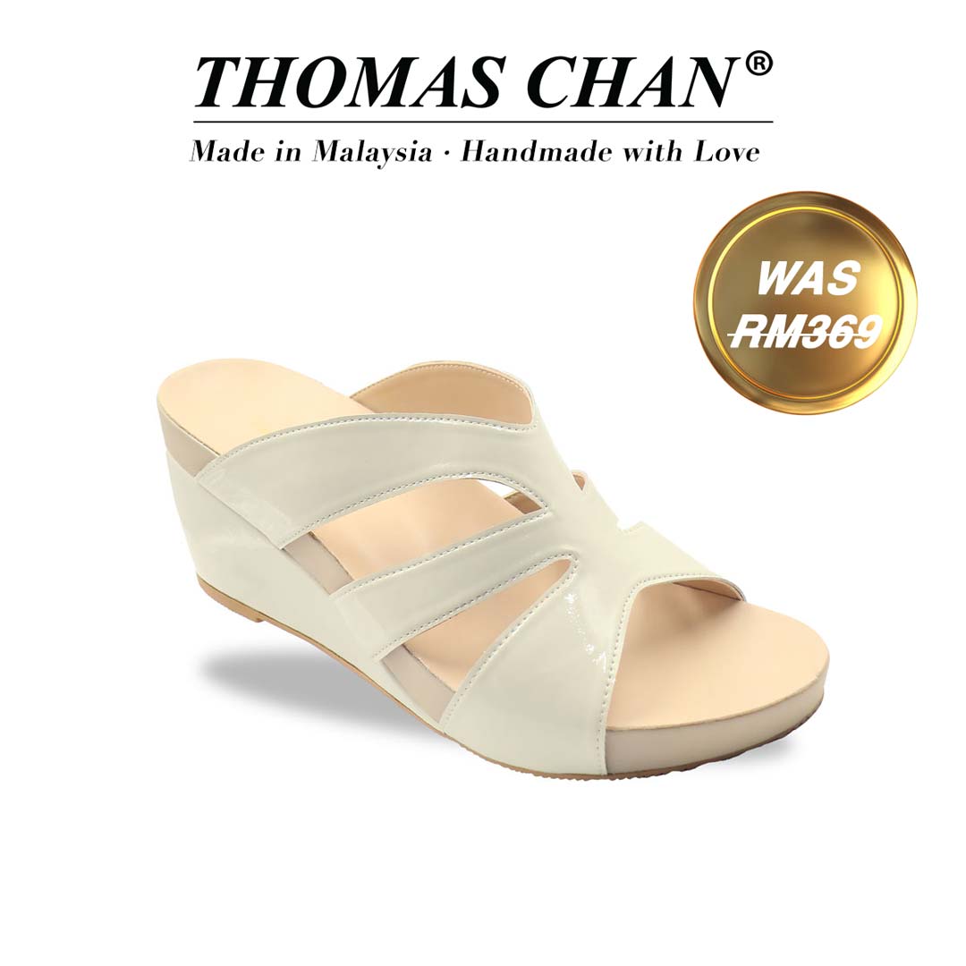 Minimalist Three-Strap High Wedges [ODD SIZES LEFT]