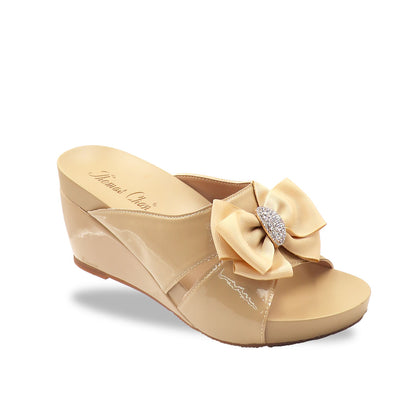 Ribbon Decor High Wedges [ODD SIZES LEFT]