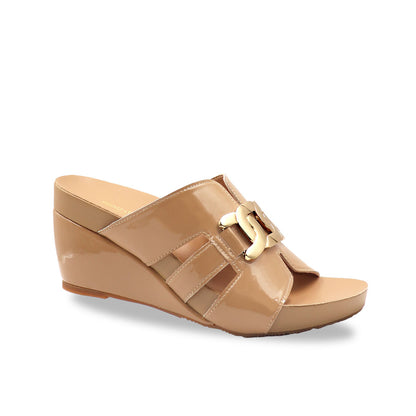 Metallic Buckle High Wedges [ODD SIZES LEFT]