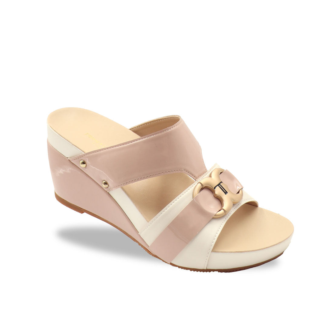 Pastel Tone Buckle High Wedges [ODD SIZES LEFT]