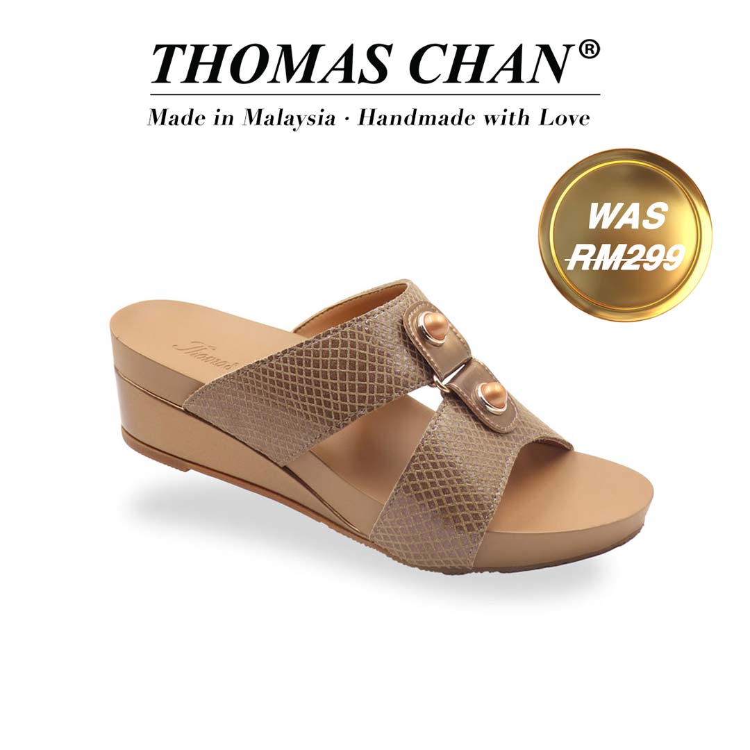 Savanna Leather Print Low Wedges