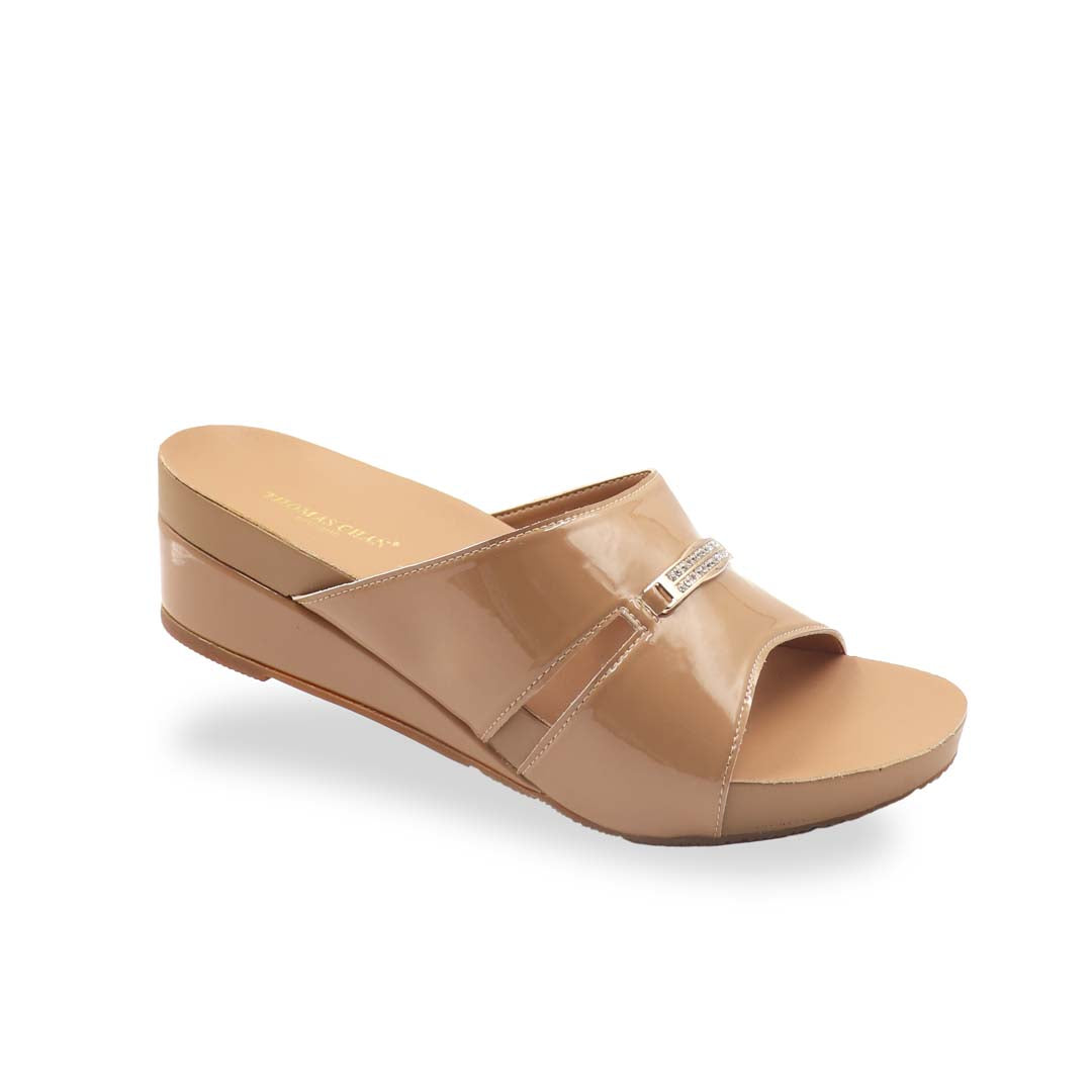 Mini Charm Low Wedge Sandals