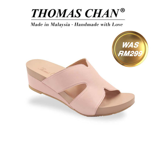 Pastel Matte Tone Cutout Low Wedges [ODD SIZES LEFT]