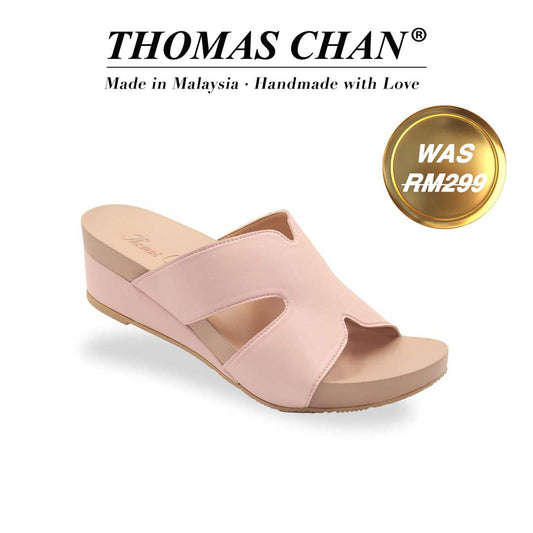 Pastel Matte Tone Cutout Low Wedges 2" inch [Arch-legance Series][ODD SIZES LEFT]