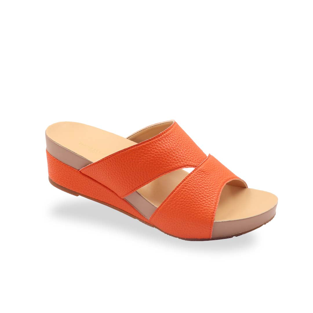 Pebble Lychee Everyday Low Wedge Slides