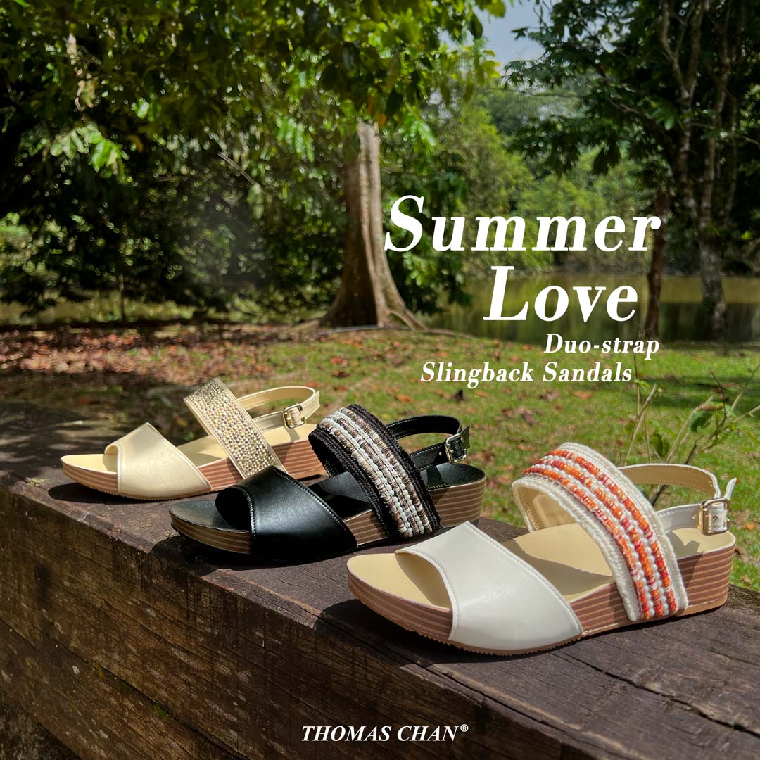 [NEW] Summer Love Duo-Strap Slingback Sandals