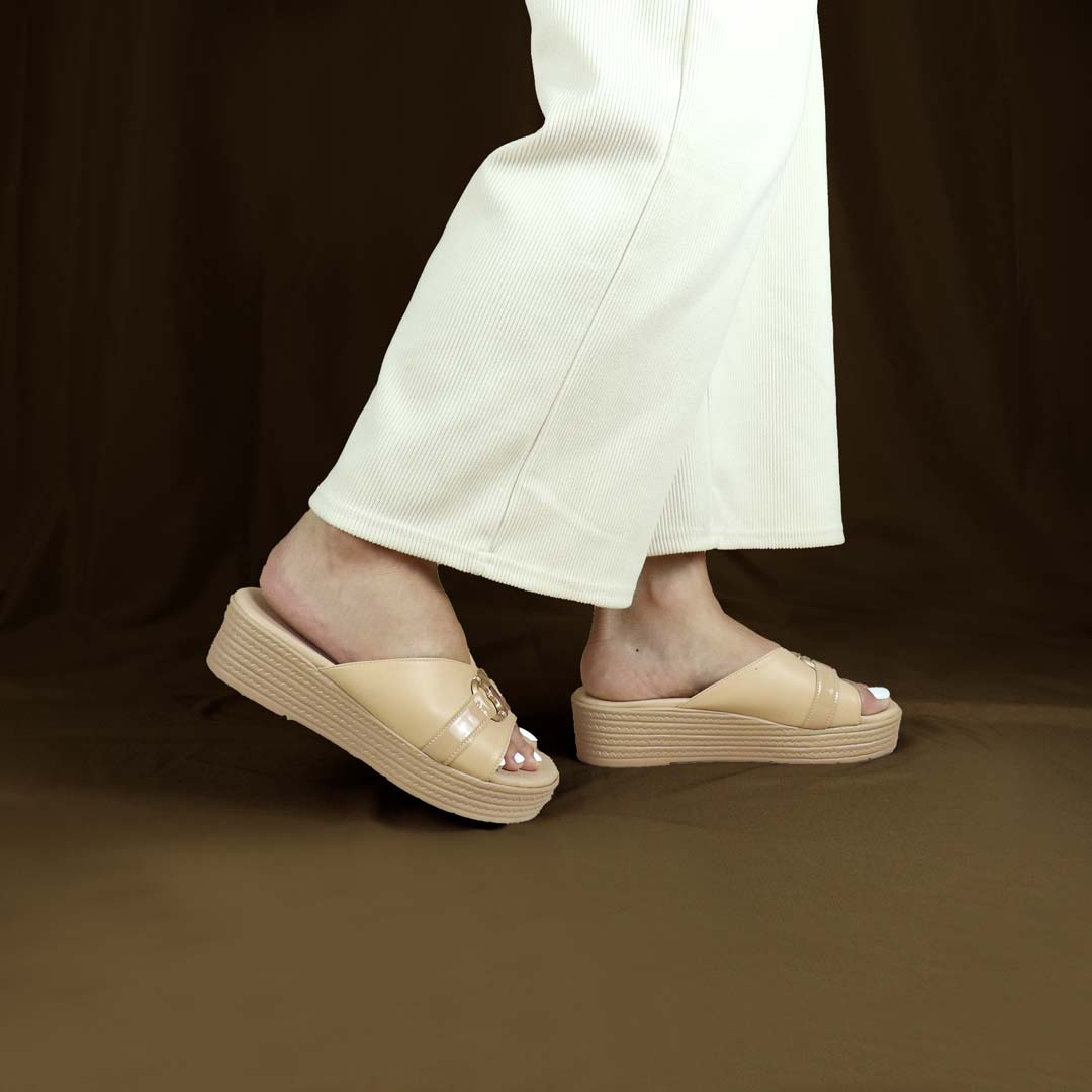 [Add to Cart RM129] Minimalist Buckle Flatform Sandals [Cushioned Footbed Series]