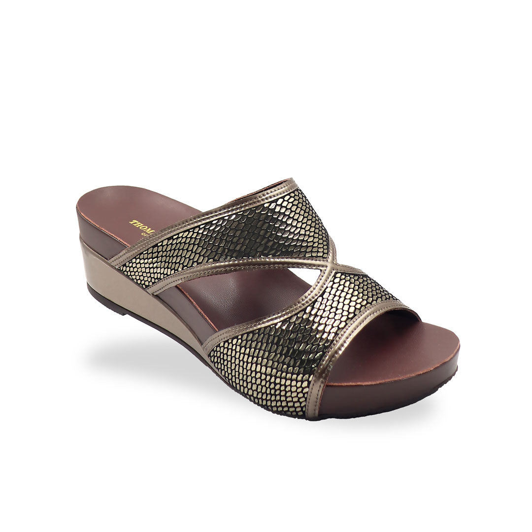 Shimmer Print Low Wedges [ODD SIZES LEFT]