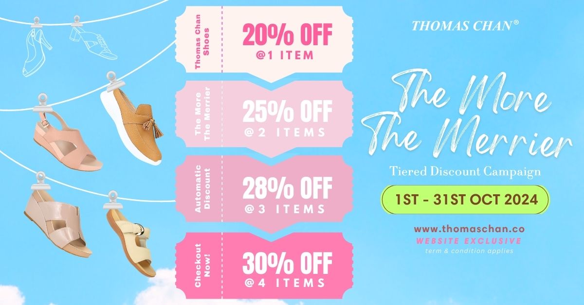 Thomas Chan Shoes official webite october promotion up to 30% Off discount