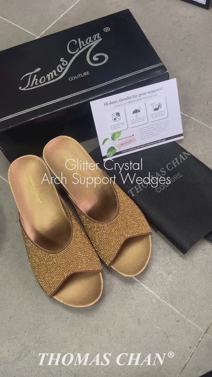 Glitter Crystal Dinner Wedges [ODD SIZES LEFT]