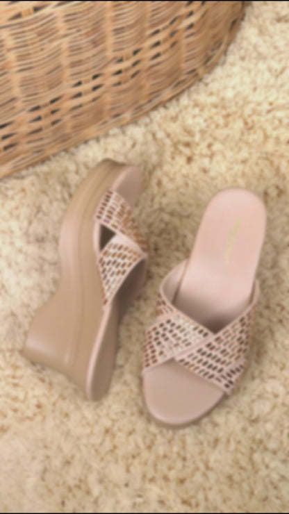 [Add to Cart RM189] Diamond Crisscross Heels [Cushioned Footbed Series]