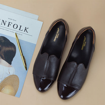 working lady shoes idea with dark brown Thomas Chan women loafers with built-in orthopedic insoles for add-on comfort